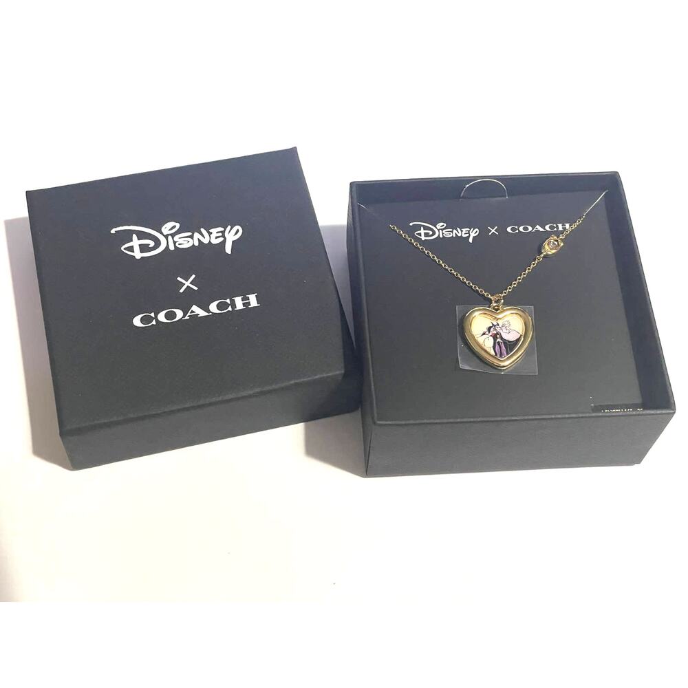 Disney X Coach Villains Heart Necklace New - Picture 2 of 6